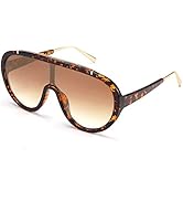 FEISEDY Oversized One Piece Sunglasses Women Men Fahion Siamese Lenses Retro Design B2580