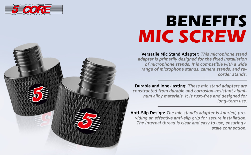 mic stand adapter, mic stand parts, mic mount adapter, microphone stand adapter, mic screw adapter