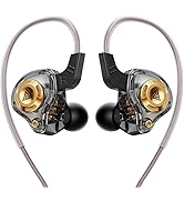 Wired Gaming Earbuds in-Ear Headphones HiFi Game Head Phones in Ear Monitors Deep Bass Sound Wire...