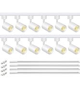 VANoopee 12-Light LED Track Lighting Kit with 13FT H Type Track Lighting Rail, Dimmable LED Track...
