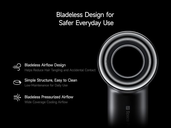 Space Player Bladeless Handheld Fan