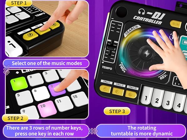 kids dj mixer table