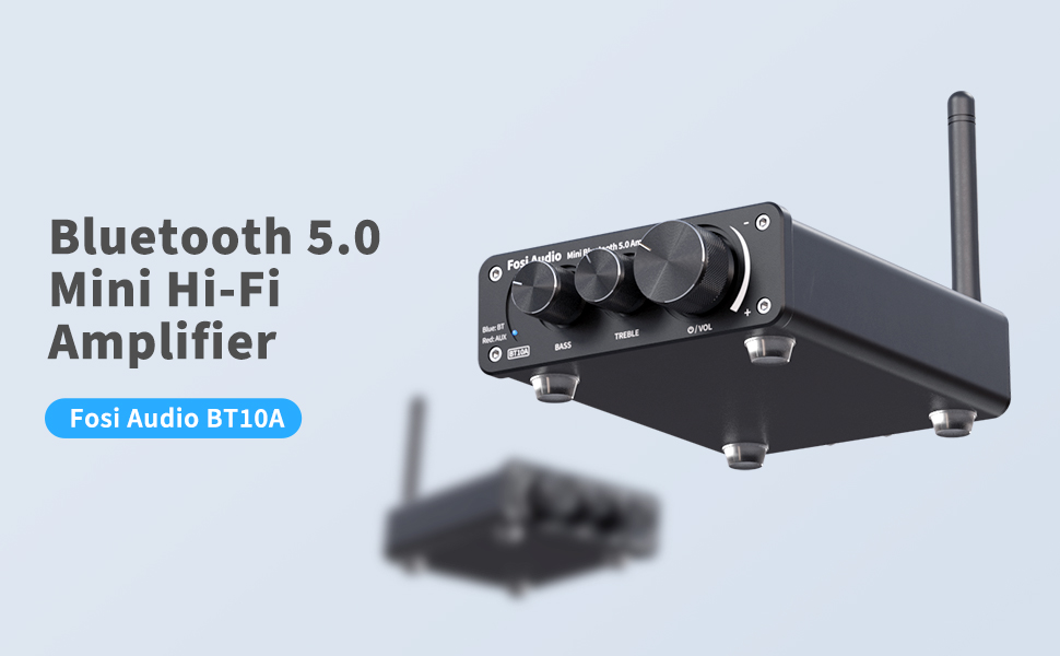 Bluetooth 5.0 Amplifier Stereo Audio Receiver 2 Channel Class D Mini Hi-Fi Integrated 