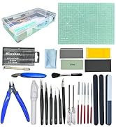JUNYAOHSU Gundam Model Tool Kit, 64pcs Hobby Modeler Basic Tool Set for Minature Bandai Models,