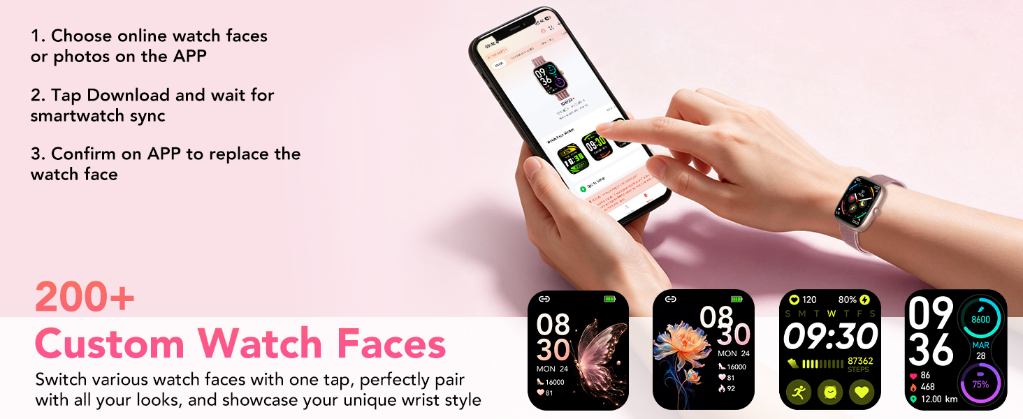 200+ Custom Watch Faces