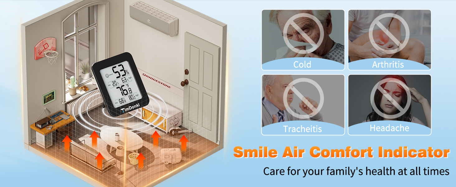 humidity meter hygrometer room thermometer indoor