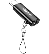 MOSWAG USB C to 3.5mm Audio Headphone Adapter, Typc C to 3.5mm Aux Adapter Zinc Alloy Adapter Com...