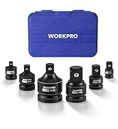 WORKPRO 6PC Impact Socket Adapter Set, 1/4", 3/8", 1/2", 3/4" Drive Socket Adapter Set with Stora...