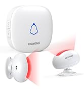 Wireless Motion Sensor Door Chime: Indoor Motion Sensor Detector Alarm Business Entry Doorbell St...