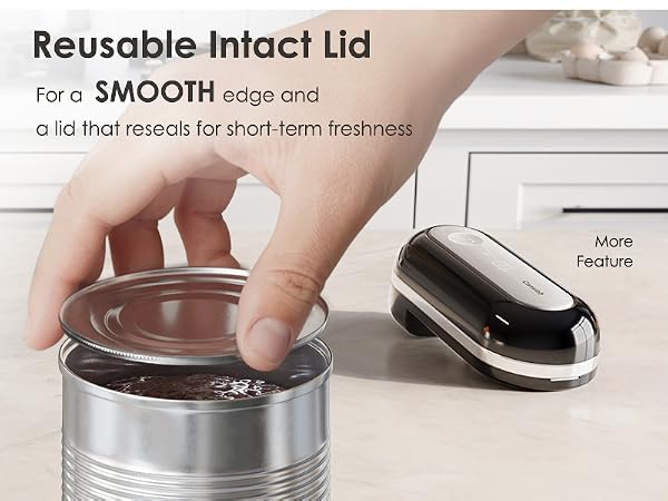 Patented Side-Cut Tech Leaves Intact Reusable Lid With Smooth Edge