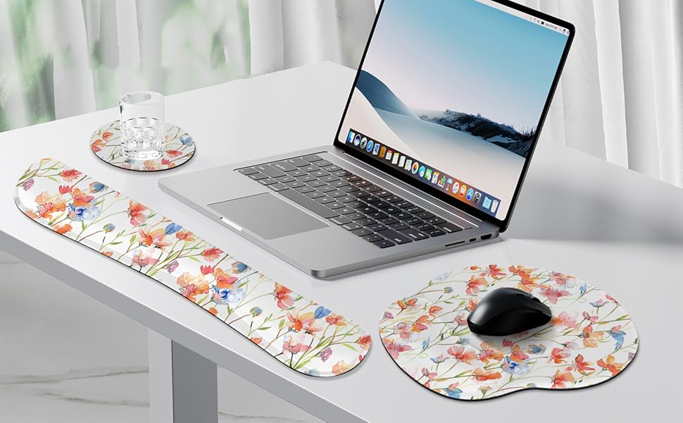 Keyboard Wrist Rest and Mouse Pad