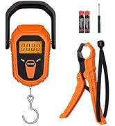 PENTASPI Fish Scale, Waterproof Floating Fishing Scale with Lip Gripper, 110lb/50kg Hanging Digit...