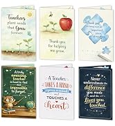 LIJUGITF Teacher Appreciation Cards with Envelopes - 12 Pack Thank You Teacher Cards, Cute Thank ...