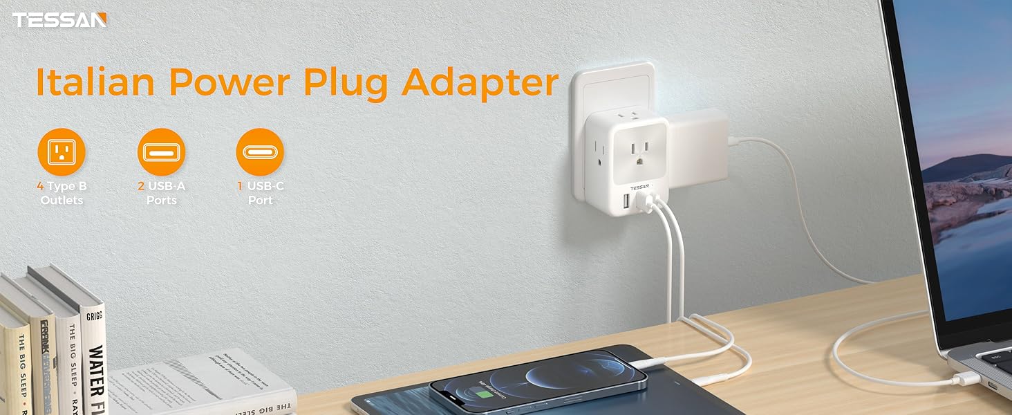 Italy Travel Plug Adapter
