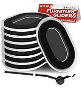 Upgrade Furniture Sliders, Furniture Sliders for Carpets, Oval Moving Pads with 8 PCS 5.8 * 4.3" ...