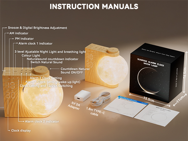bedside lamps instruction manuals