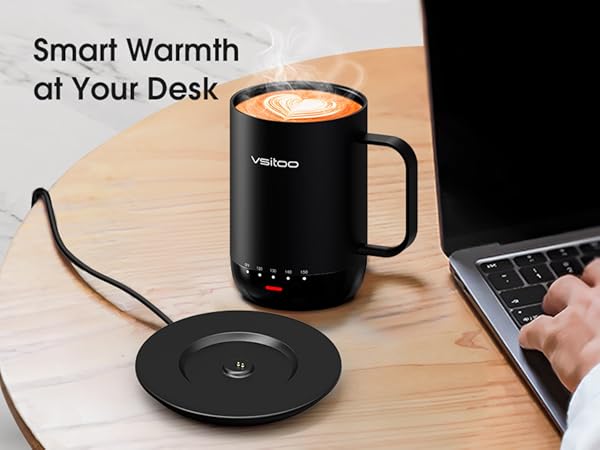 AI self heating mug