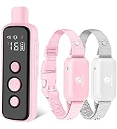 Bousnic Dog Shock Collar for 2 Dogs - (8-120lbs) Waterproof Rechargeable Electric Dog Training Co...