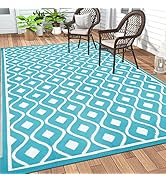 Pauwer Outdoor Rug Waterproof, 9'x12' Reversible Outdoor Plastic Straw Rug, Outdoor Patio Camping...