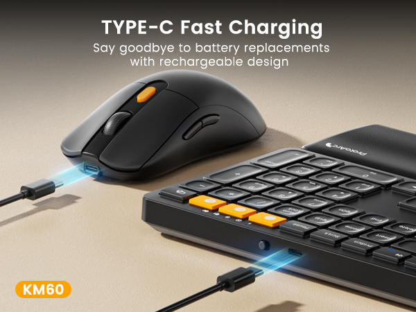 rechargeable wireless keyboard and mouse