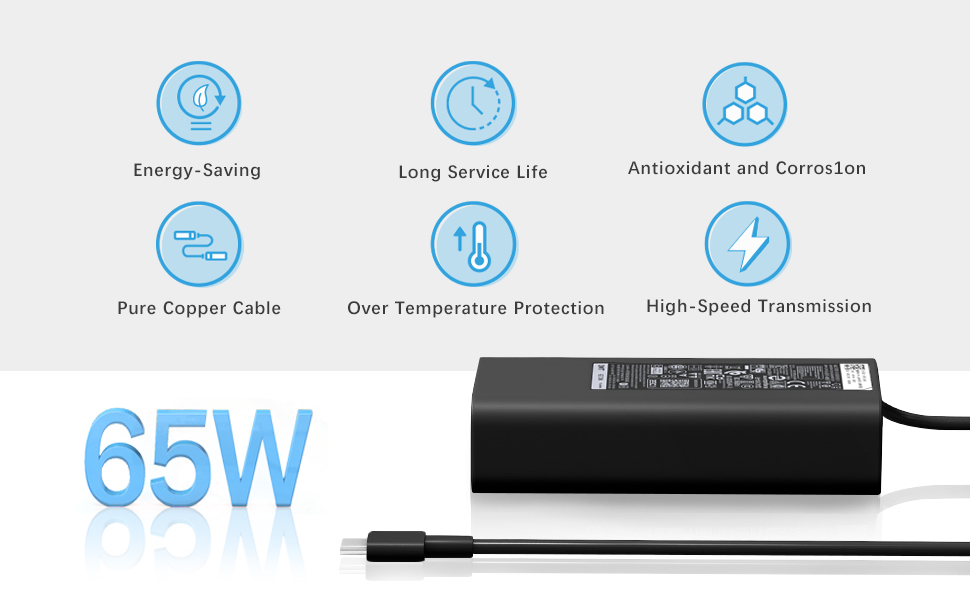 65w laptop charger usb c