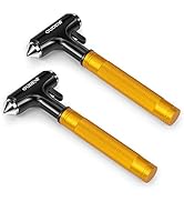 OUDEW 2 Packs Car Safety Hammer, Car Glass Breaker with Seat Belt Cutter, Automotive Escape Tool,...