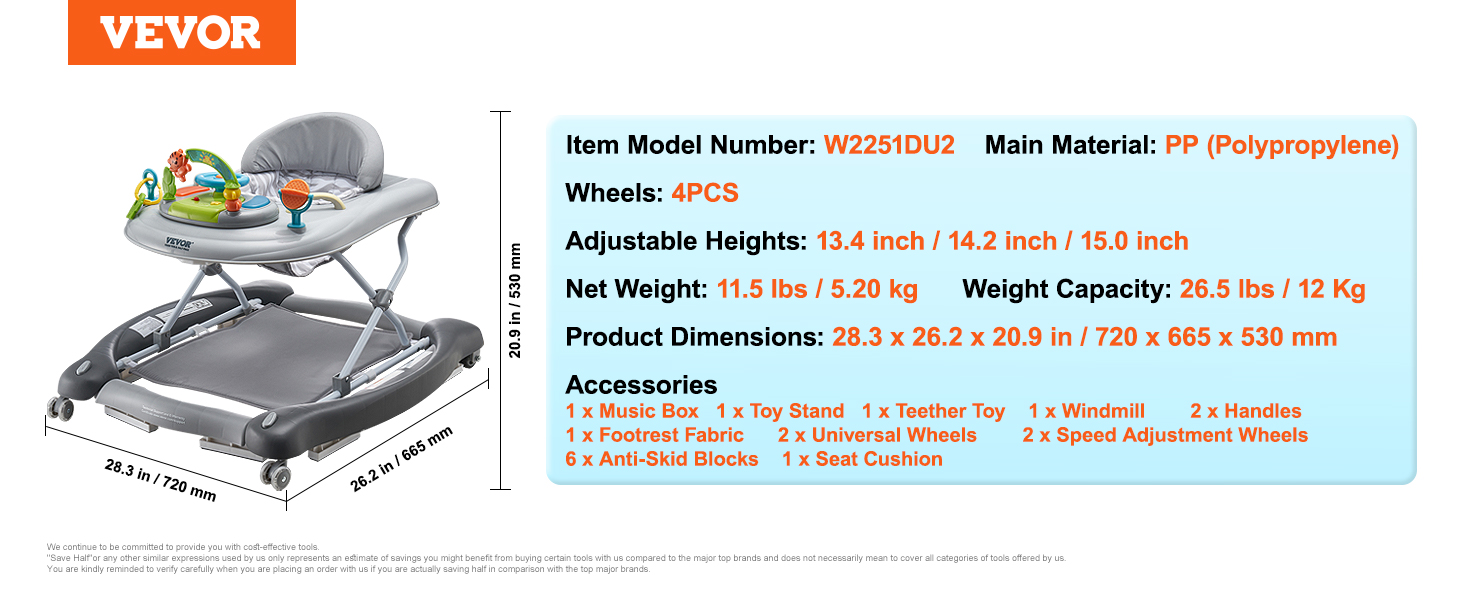 baby walker with wheels