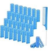 ZMD 28PCS Small Plastic Hair Curlers Rollers Set, 0.6In/1.5cm Snap on Rollers Self Grip Hair Curl...