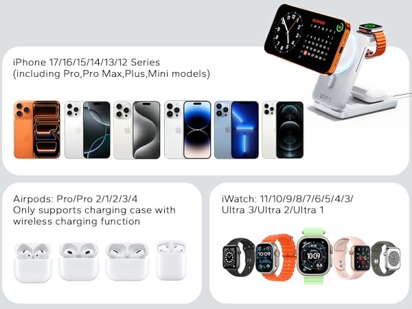 magsafe 3 in 1 charger for apple