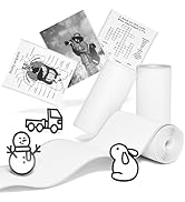 Sticker Paper Compatible with T02 M02X M02L Adhesive Thermal Paper for Study Notes, Photo, Doodle...