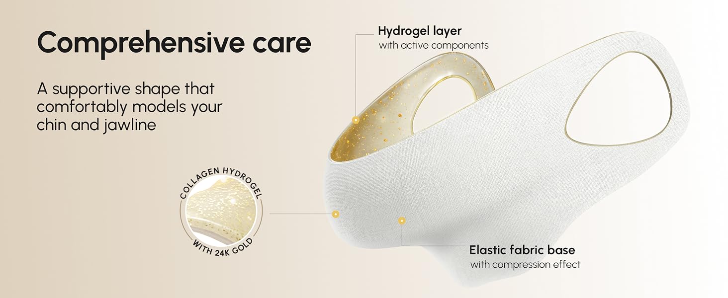 face shaper, jawline, chin lifting mask, double chin strap, face lifting strap