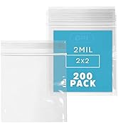 Clear Plastic RECLOSABLE Zip Bags - Bulk GPI Pack of 200 2
