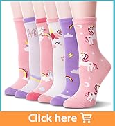 Unicorn Socks Gifts for Girls kids Cute Animal Fun Crew Fashion Funny Novelty Soft Cotton Socks 6...
