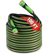WORKPRO Hybrid Garden Hose 5/8 in.x 100ft, Water Hose Heavy Duty, Flexible, Lightweight Hybrid Ru...