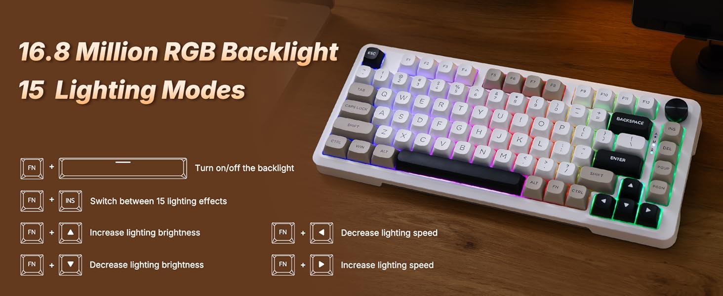 16.8 Million RGB Backlight