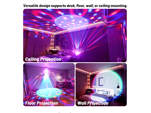 Versatile design supports desk, floor, wall, or ceiling mounting.