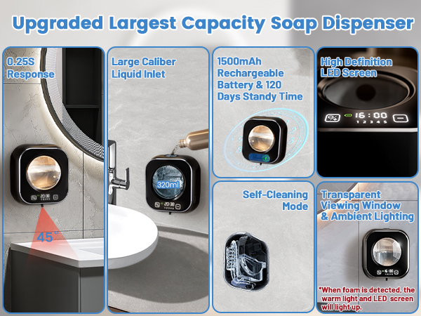hand soap dispenser liquid soap dispenser sensor soap dispenser soap dispenser automatic touchless