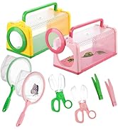 Bug Catcher for Kids - Sturdy Toddler Bug Catching Kit Gifts with Bug Cage Box Insect Catcher But...