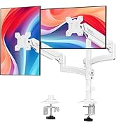 Dual Monitor Stand for Desk, Taller Monitor Arms for 2 Screens up to 32 inch, Ergonomic Adjustabl...
