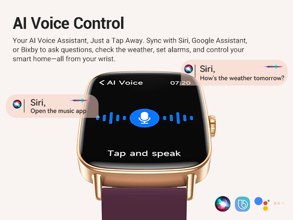 android smart watch with AI Voice Control