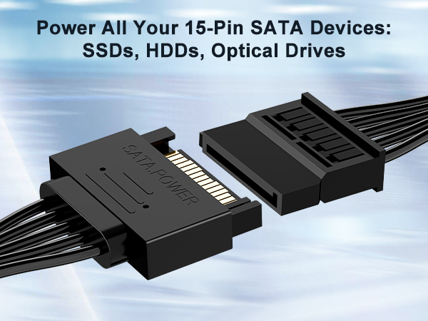 sata power cable, sata power extension cable, sata extension cable, sata cable, sata power extension
