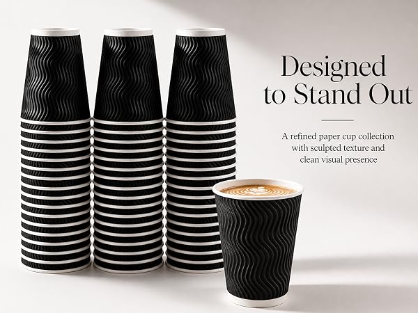 Leak-Proof Insulated Ripple Wall To-Go Cups for Hot/Cold Drinks