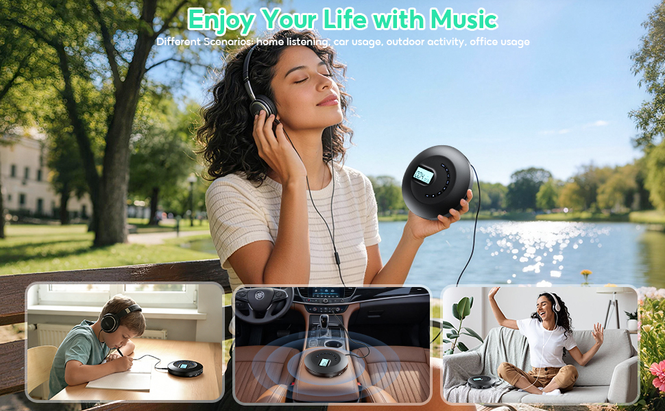 portable cd player with headphones