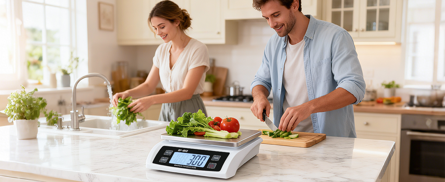 Digital Kitchen Scale with LCD Display