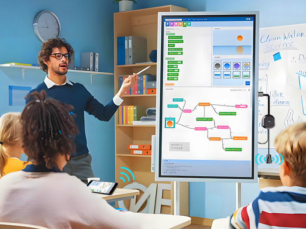 Wireless HDMI for Classroom Education, Smart Teaching Tools Screen Mirroring from Phone to Monitor