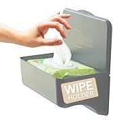 Bathroom Wipes Holder Dispenser with Shelf – Restroom Organizer &amp; Toilet Wipe Holder for Bathroom...