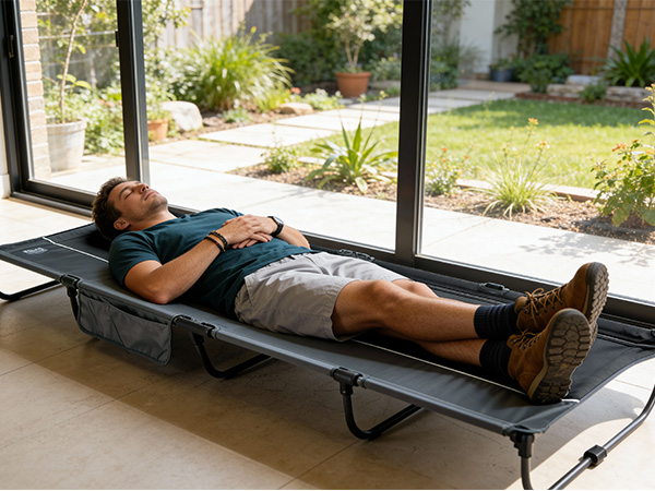 portable lightweight folding bed daily use short break