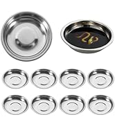 Hemoton 10pcs Stainless Steel Saucers,Mini Appetizer Plates,Round Dipping Bowls,Seasoning Dishes ...