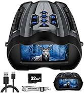 WISHBETY Night Vision Goggles,4K Night Vision Binoculars for Adult with 3.5" HD Screen,32GB TF Ca...
