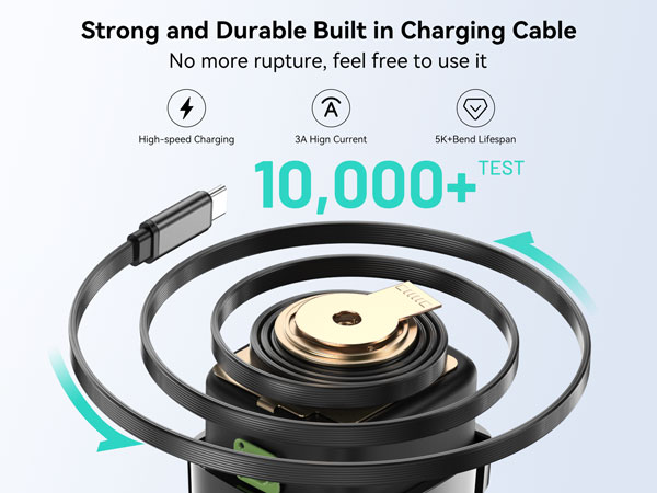 retractable usb c charger